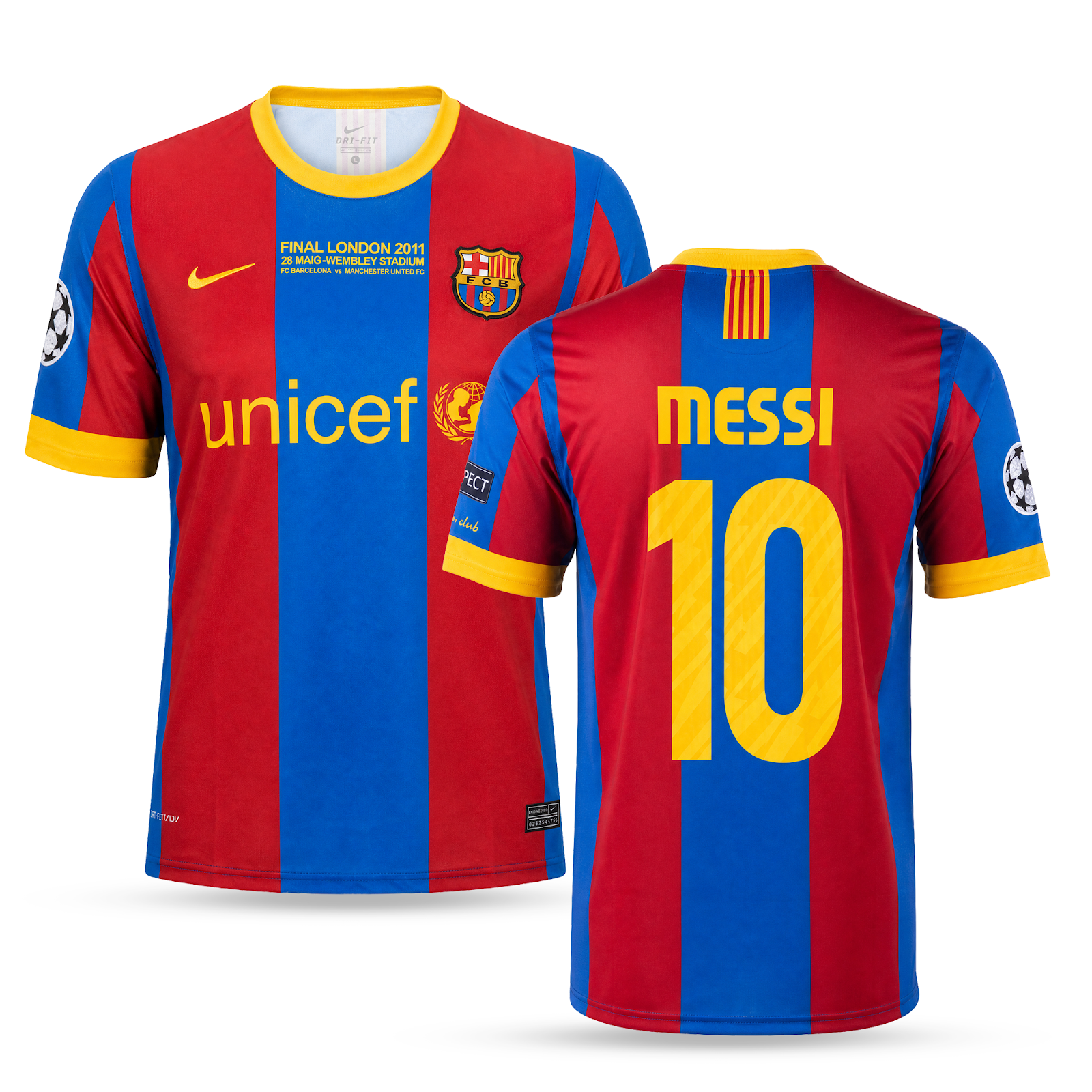 Barcelona muški nogometni dres, Messi. CL finale 2011