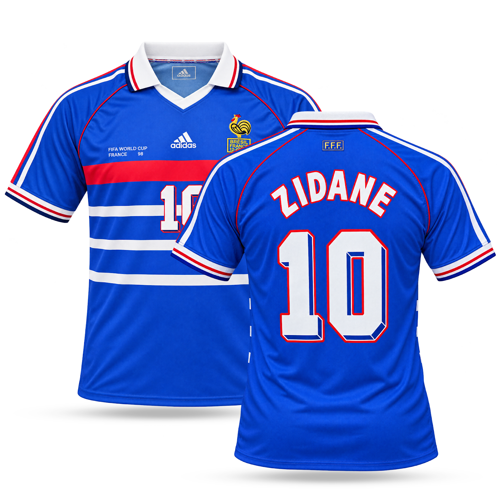 Francuska muški nogometni dres, Zidane, SP Francuska '98