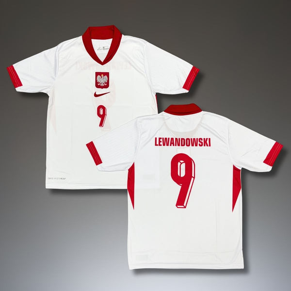 Muški nogometni dres Poljska, Lewandowski. EURO 2024