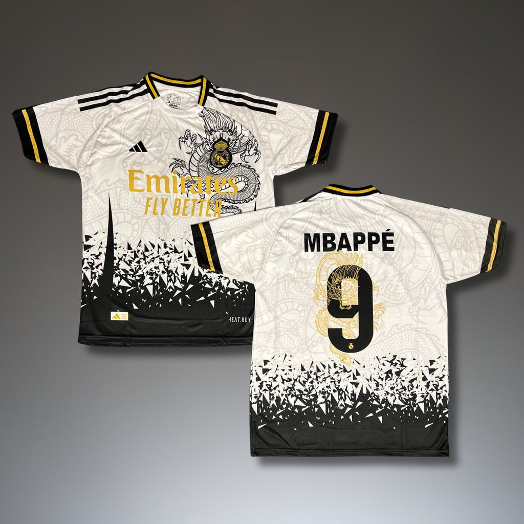Muški dres Real Madrid, bijeli, Mbappe. Zmajevo izdanje 2024