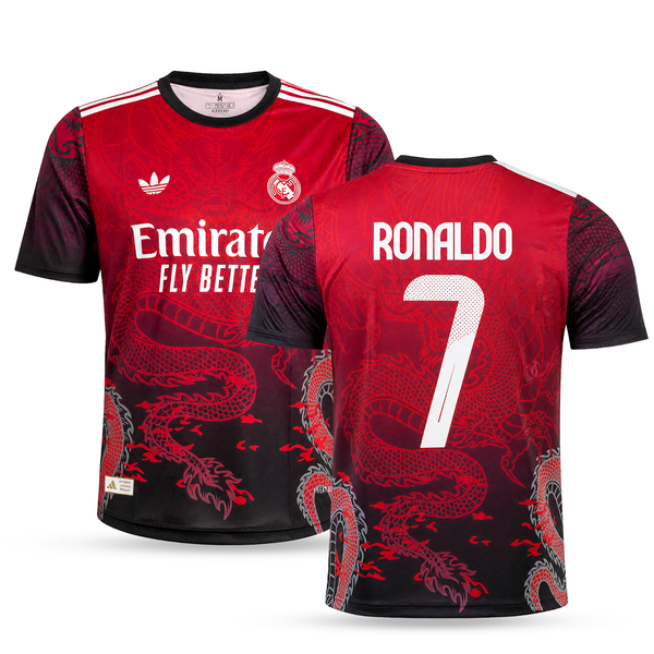 Muški dres Real Madrid, crveni, Ronaldo. Dragon izdanje 2025