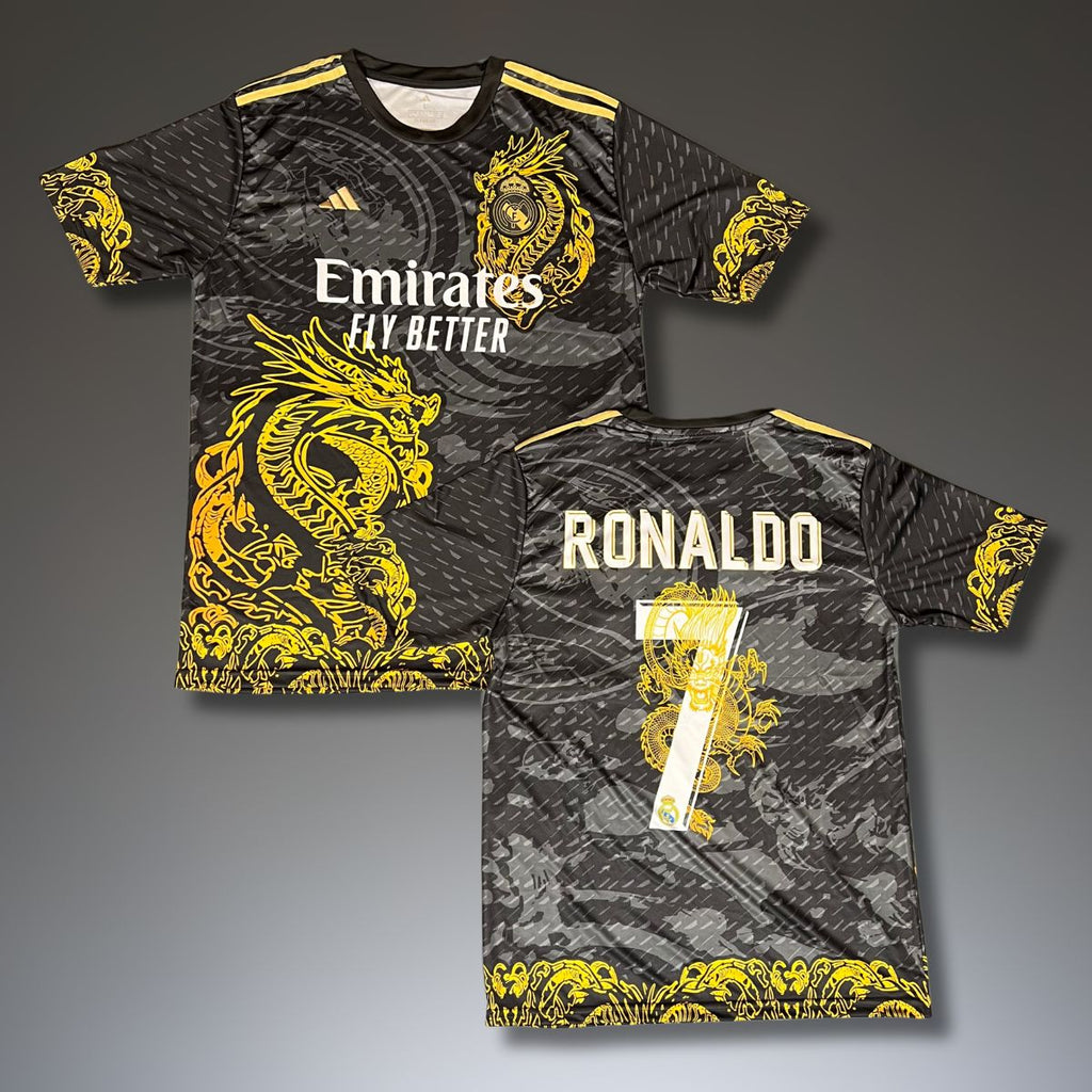 Muški dres Real Madrid, Ronaldo. Izdanje crnog zmaja 2025