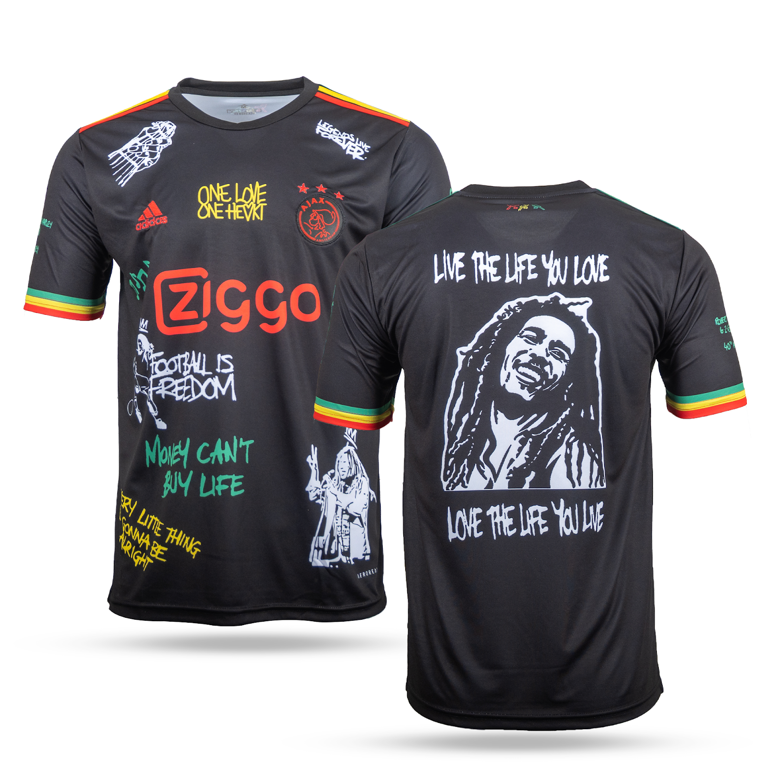 Muški dres Ajax. Izdanje Boba Marleya