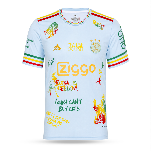 Muški dres Ajax. Svijetlo plavo izdanje Bob Marley