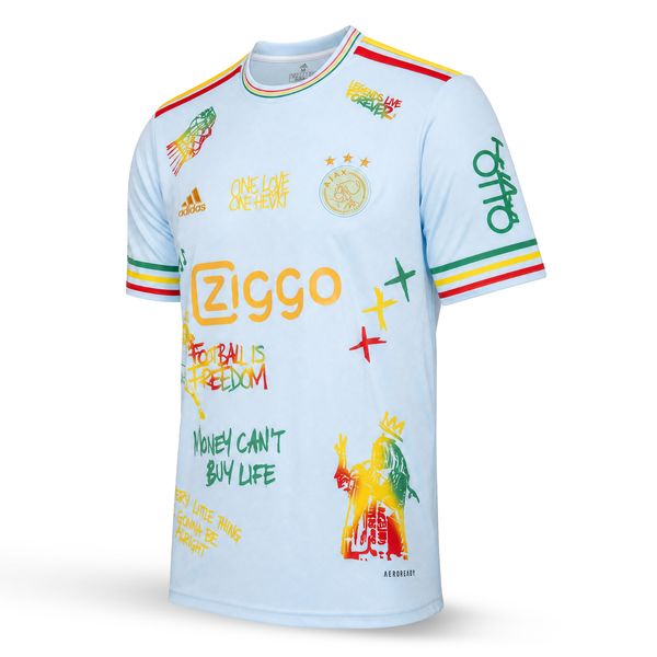 Muški dres Ajax. Svijetlo plavo izdanje Bob Marley
