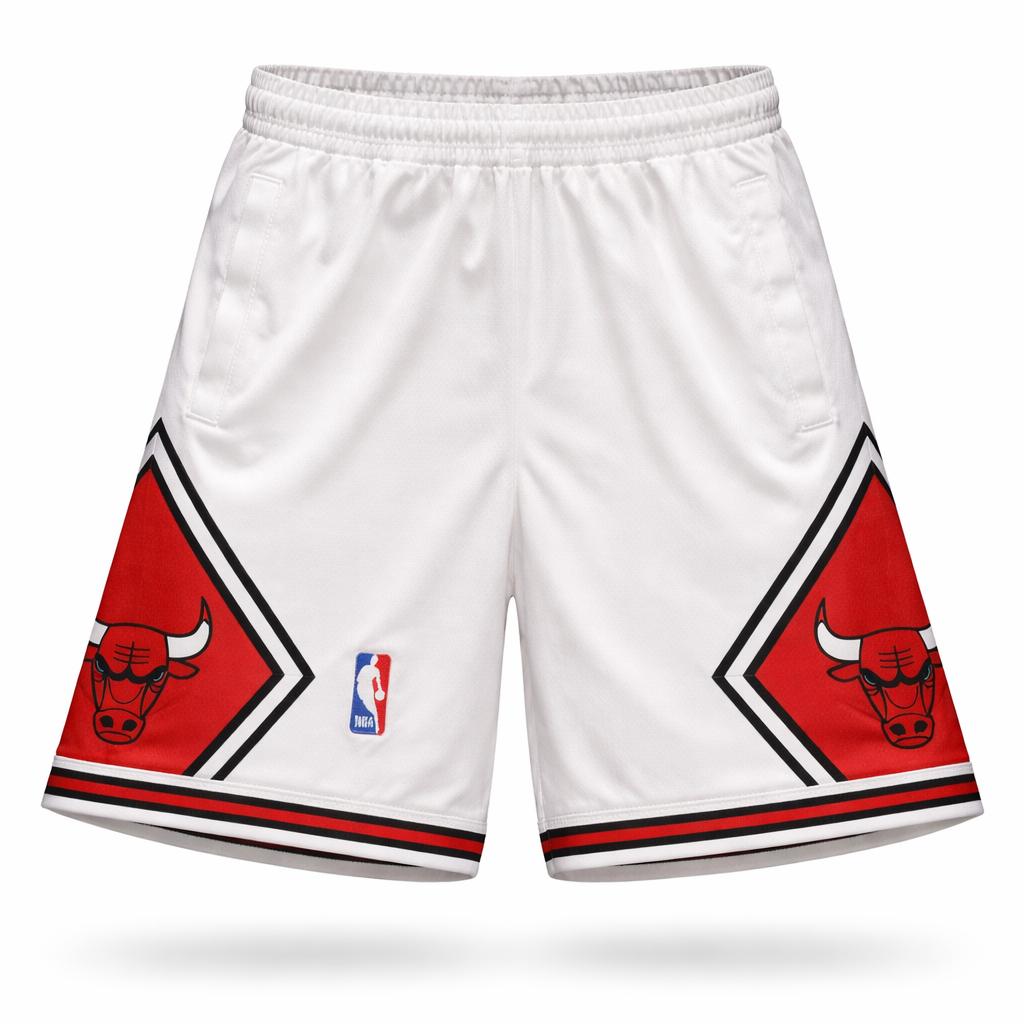 Chicago Bulls Muške Kratke Hlače. Bijele