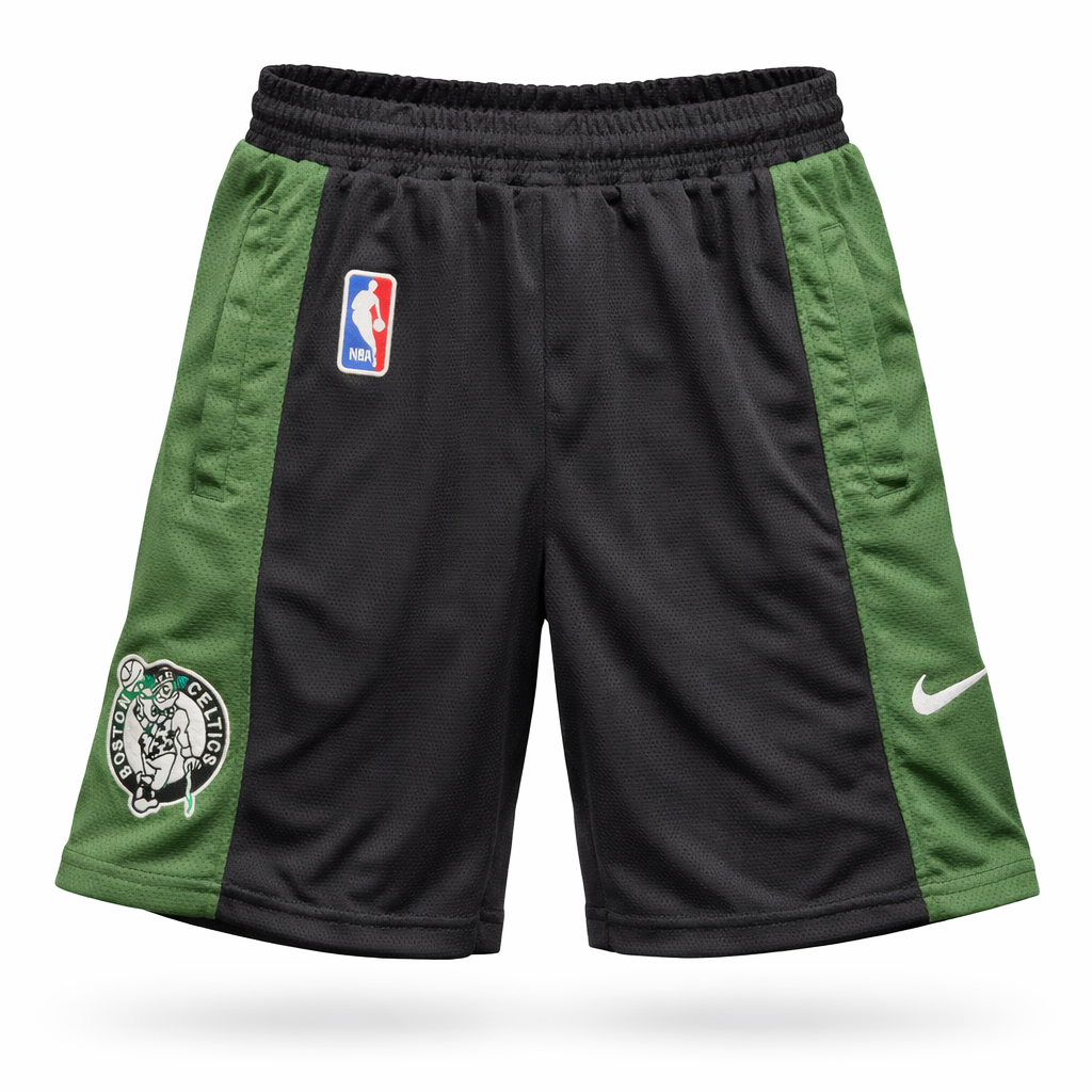 Boston Celtics Muške Kratke Hlače, Crno-Zelene