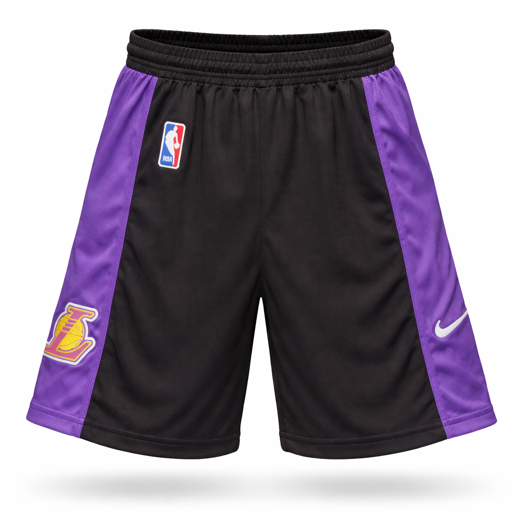 LA Lakers Men Shorts. Black-Purple