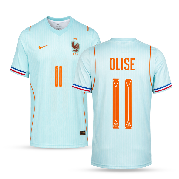 Francuska Muški Gostujući Nogometni Dres, Olise. World Cup 2026