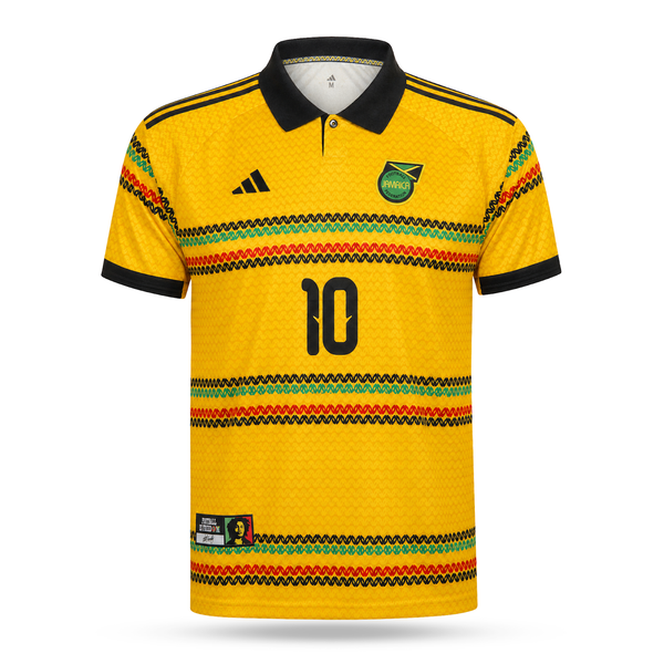Jamajka Muški Nogometni Dres, Bob Marley. Bob Marley Edition, Žut