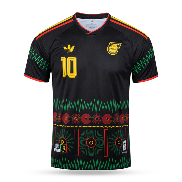 Jamajka Muški Nogometni Dres, Bob Marley. Bob Marley Edition, Crna