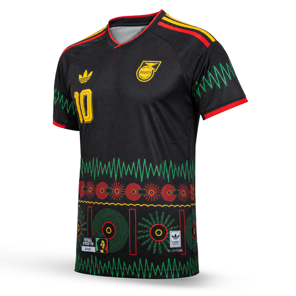 Jamajka Muški Nogometni Dres, Bob Marley. Bob Marley Edition, Crna