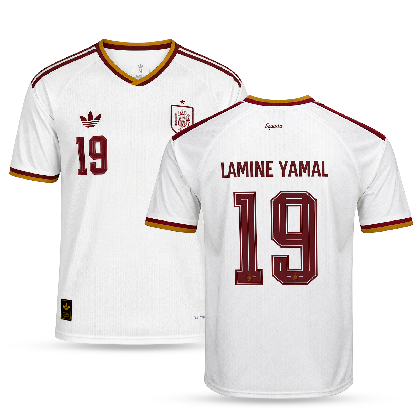Španjolska Muški Gostujući Nogometni Dres, Jamal. World Cup 2026