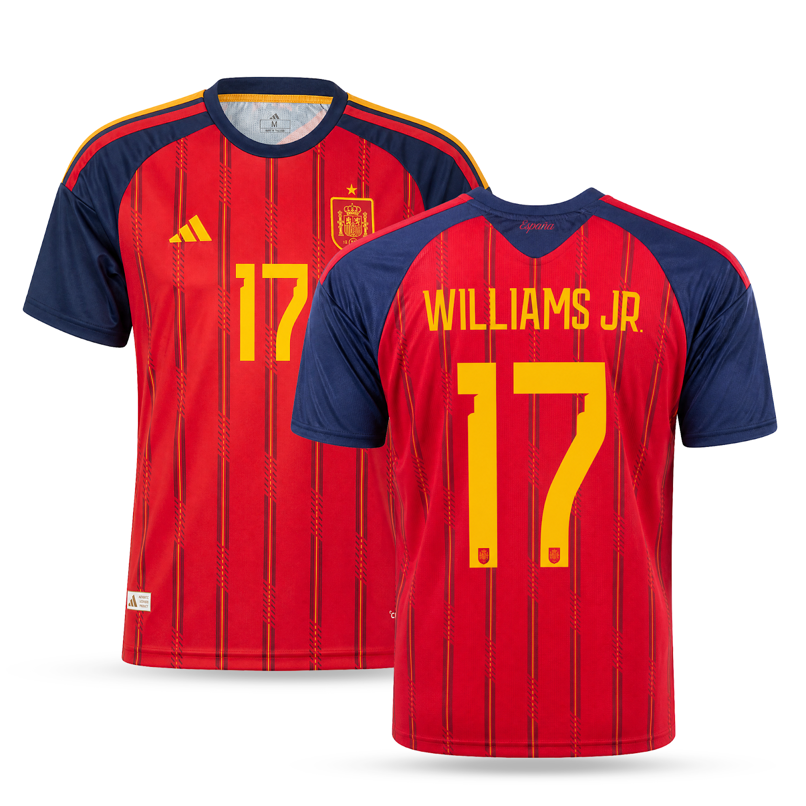 Španjolska Muški Nogometni Dres, Williams. World Cup 2026