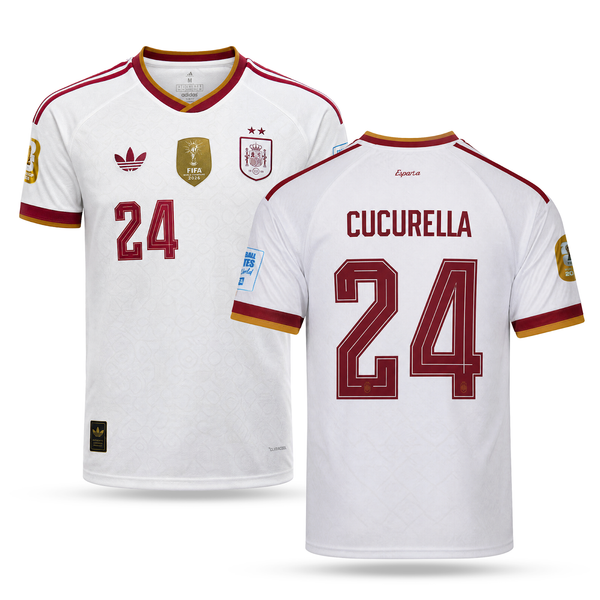 Španjolska Muški Gostujući Nogometni Dres, Cucurella. World Cup 2026