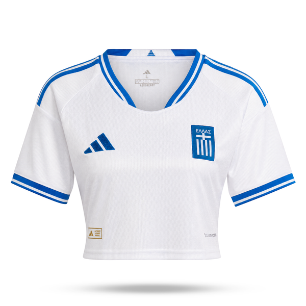 Grčka Ženski Nogometni Kratki Top. World Cup 2026, Bijela