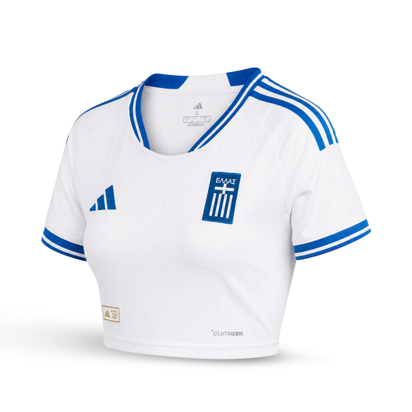 Grčka Ženski Nogometni Kratki Top. World Cup 2026, Bijela
